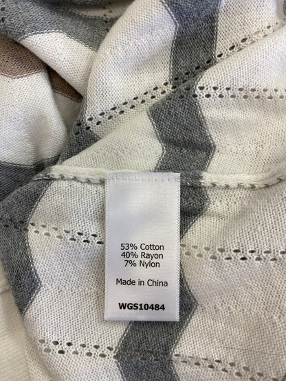 41 Hawthorn Women’s White Thin Knit Irene Pointelle Sweater -XXL image 4