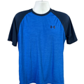 Under Armour Men's Blue Heatgear Loose Short Sleeve Athletic Tee Shirt - M