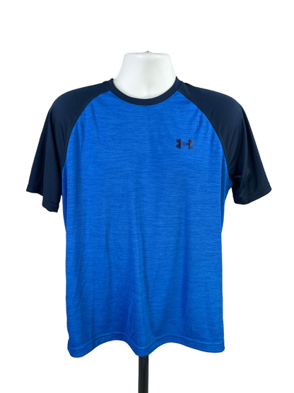 Under Armour Men's Blue Heatgear Loose Short Sleeve Athletic Tee Shirt - M