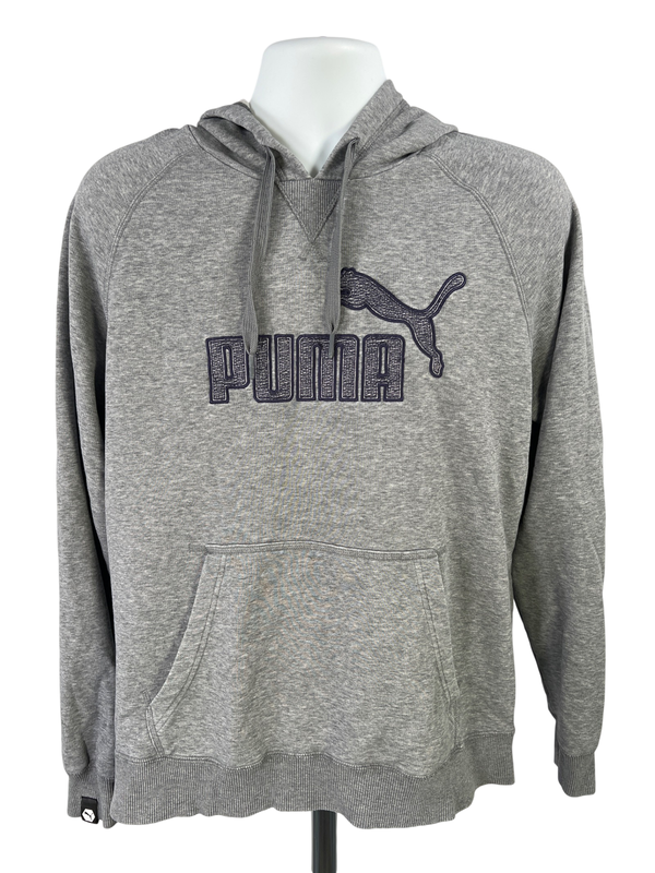Puma Men's Gray Long Sleeve Pullover Sweatshirt - L