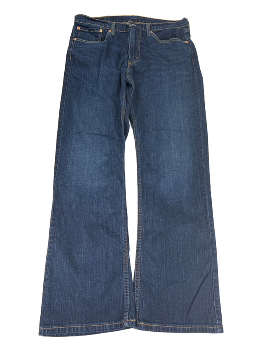 Levi's Men's Dark Wash 527 Slim Bootcut Denim Jeans - 34x32