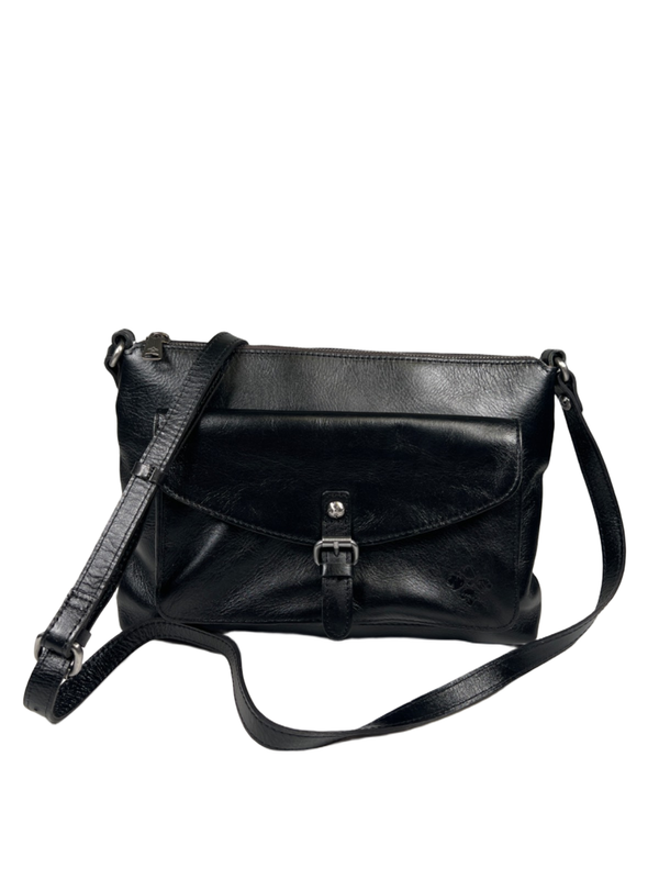Patricia Nash Women's Black Leather Avellino Crossbody Purse W/ Dust Cover image 2