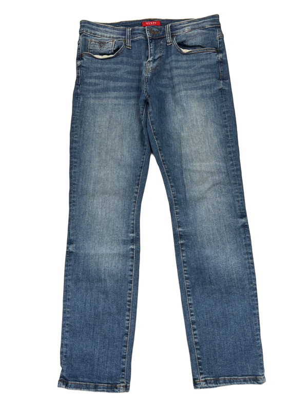 Guess Men's Medium Wash Slim Tapered Denim Jeans - 31x30
