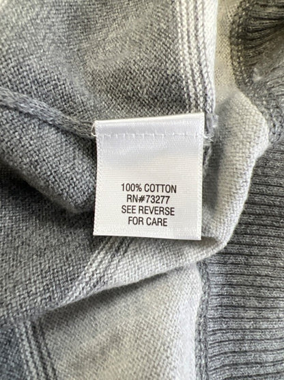 Sonoma Men's Gray Striped Long Sleeve Crewneck Sweater - XL image 4