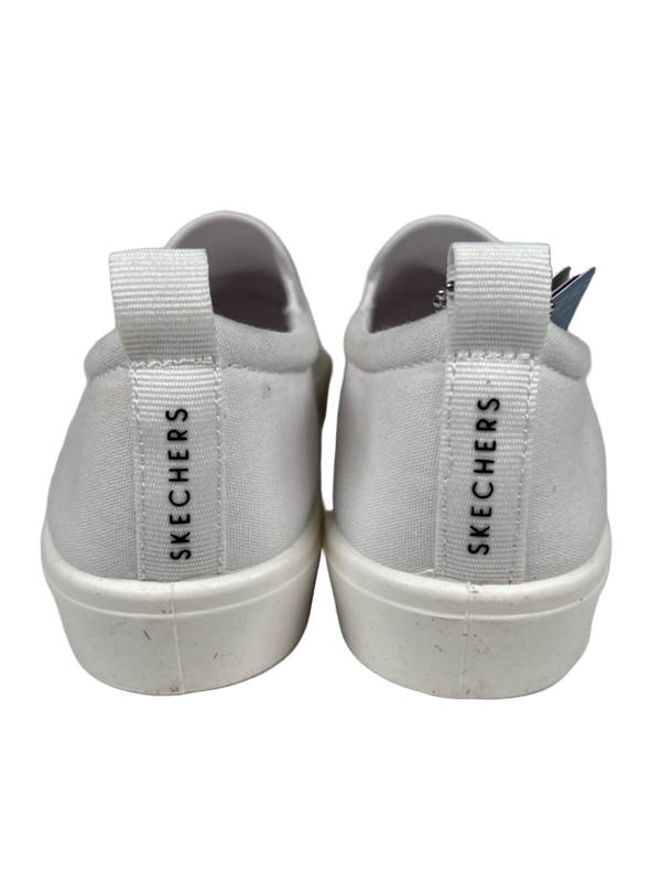 Skechers Women's White Street Poppy Everyday Daisy Slip On Sneakers - 8.5 image 4