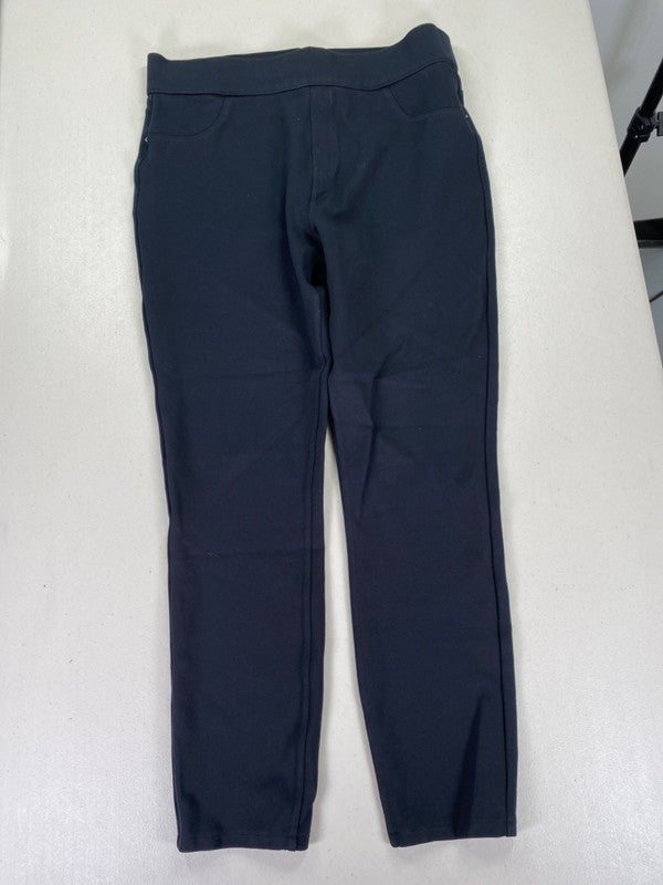 Spanx Women's Black Ponte Slim Straight Pull On Pants - L image 5