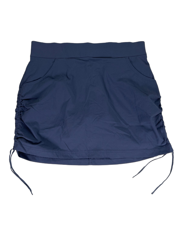 Columbia Women's Blue All Seasons Side Ruched Pull On Lined Skort - L
