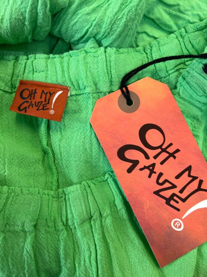 Oh My Gauze! Women's Green Cannes Cotton Pull On Pants - 1 image 3