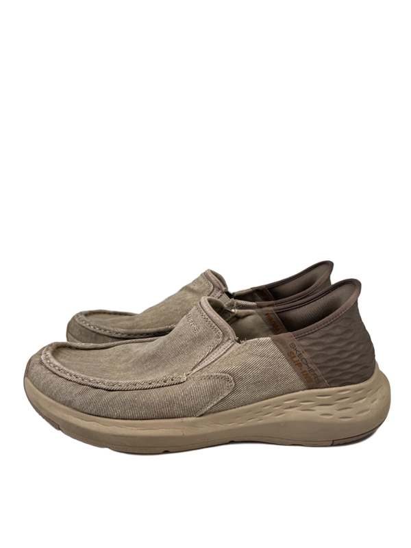 Skechers Men's Tan Canvas Parson Dewitt Goga Mat Arch Slip On Shoes - 11.5 image 5