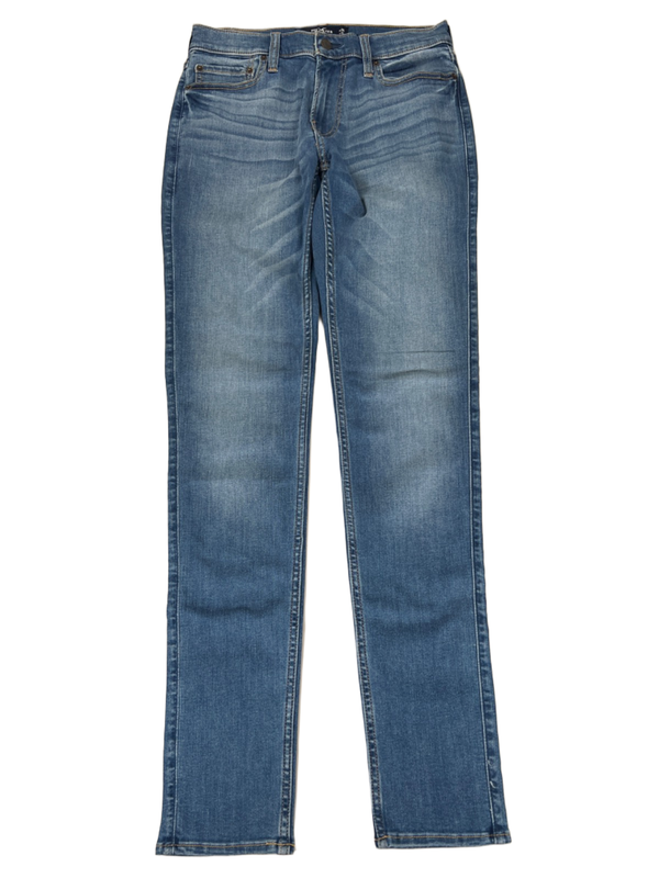Hollister Men's Medium Wash Stacked Skinny Advanced Stretch Denim Jeans - 30x32