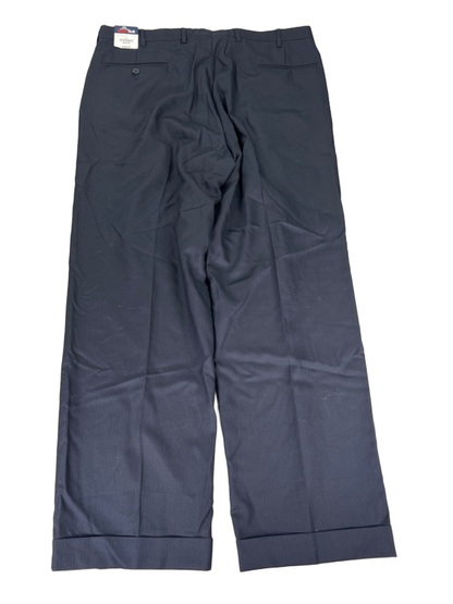 Stafford Super Suit Men's Navy Blue Wool Dress Pants - 38x30 image 2