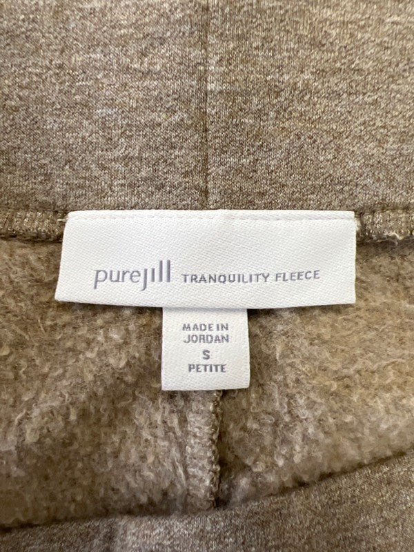 Pure J Jill Women's Tan/Brown Tranquility Fleece Pull On Lounge Pants - S Petite image 3