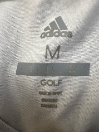 Adidas Men's Gray Dotted Short Sleeve Polo Performance Golf Shirt - M image 3