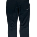 Nike Women's Black Power Training Mesh Back Cropped Athletic Leggings - M
