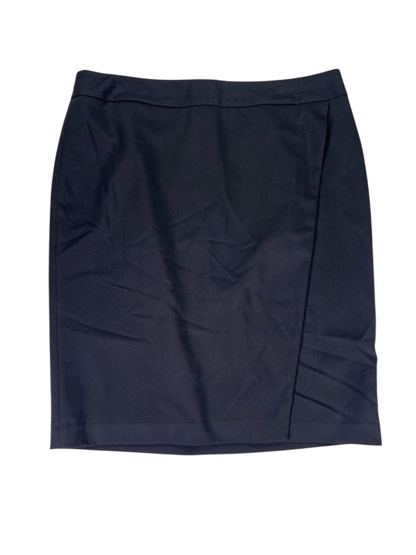 Liz Claiborne Women's Black Wrap Front Straight Skirt - 12