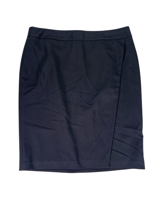 Liz Claiborne Women's Black Wrap Front Straight Skirt - 12