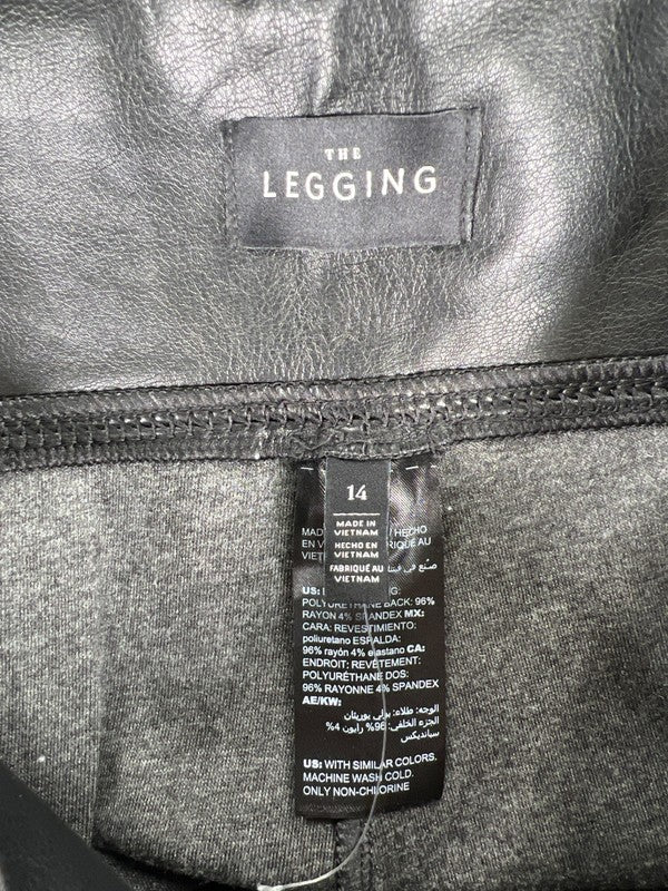 White House Black Market Women's Black Faux Leather Leggings - 14 image 3