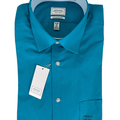 Arrow USA Men's Blue Athletic Fit Long Sleeve Button Up Shirt - M