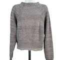 Free People Women's Gray Too Good Mock Neck Pullover Long Sleeve Sweater - S