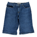 Levi's Women's Dark Wash Classic Bermuda Mid Rise Denim Shorts - 30