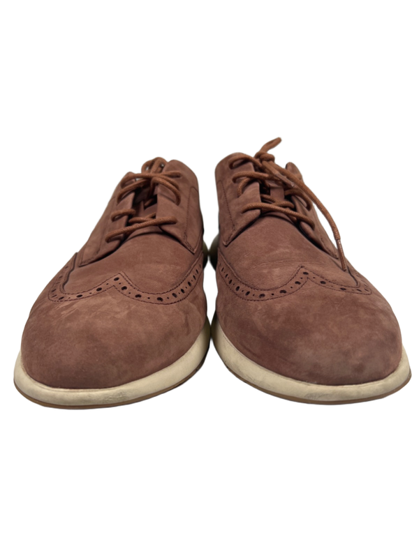 Cole Haan Grand Men's Brown Suede Lightweight Wingtip Dress Shoes - 12 image 2
