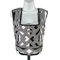 White House Black Market For Me Women's Black Sculpt Jacquard Sweater Tank - S