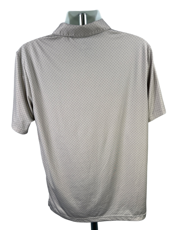 Adidas Men's Gray Dotted Short Sleeve Polo Performance Golf Shirt - M image 2