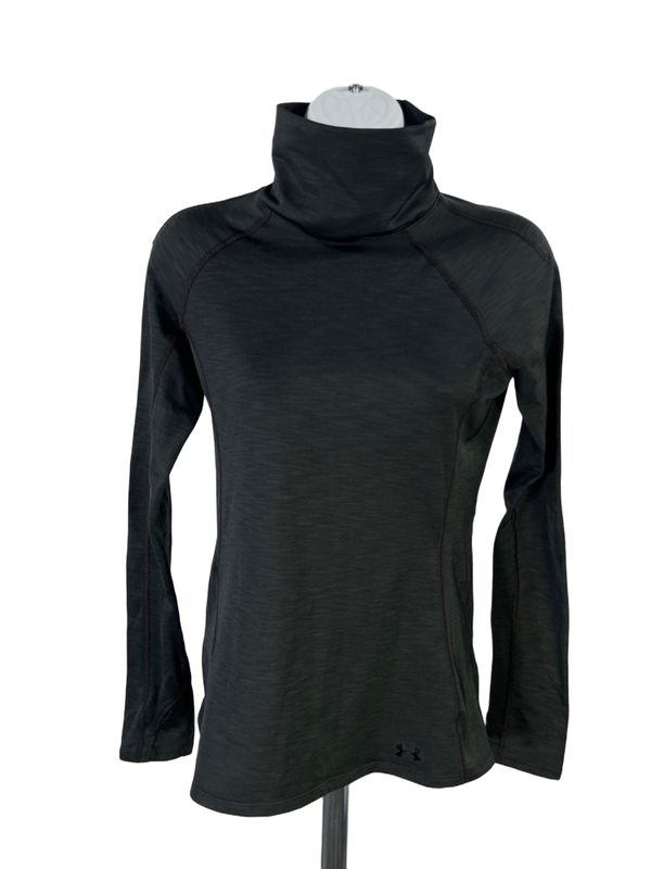 Under Armour Women's Dark Gray Coldgear Fitted Long Sleeve Athletic Shirt - S