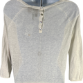 NEW Cynthia Rowley Women’s White 3/4 Sleeve Semi-Sheer Linen Blend Sweater - S