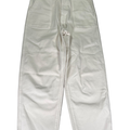 Mother Women's White/Ivory Patch Pocket Private Ankle Fray Button Fly Jeans - 29