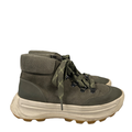 Sorel Women's Green Suede Corduroy Ona 503 Lace Up Ankle Hiking Boots - 7