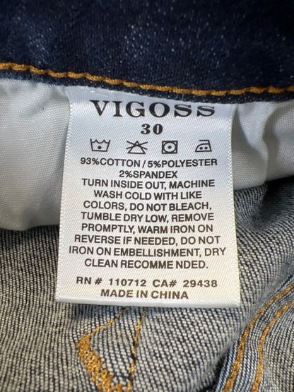 Vigoss Women's Dark Wash Jagger Skinny Denim Jeans - 30 image 4