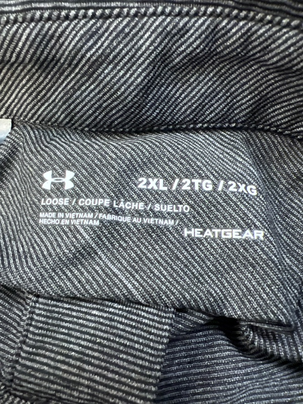 Under Armour Men's Gray Loose Fit HeatGear Athletic Polo - 2XL image 3