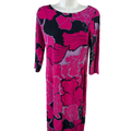 Chico's Women's Multicolor Elbow Sleeve Midi Dress - 00 Petite/US XS Petite
