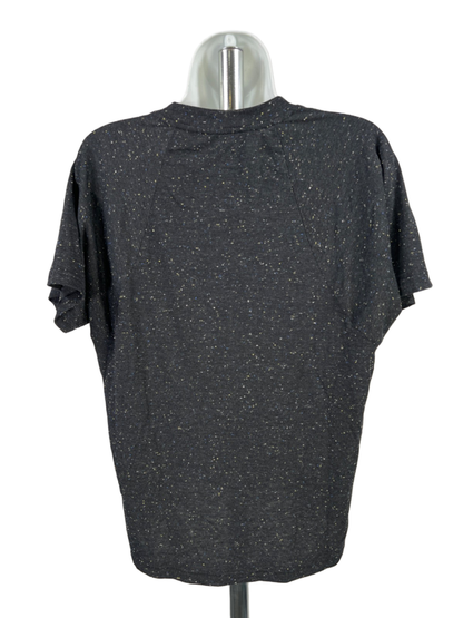 Adidas Women's Black Melange Future Icons Winners 3.0 Short Sleeve Shirt - L image 2