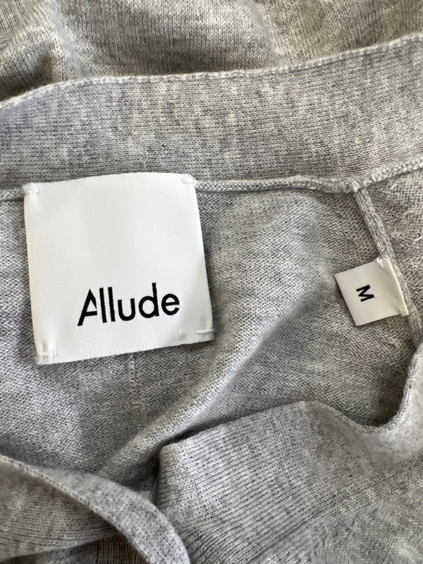 Allude Women’s Gray Long Sleeve Button Up Cashmere Blend Cardigan Sweater - M image 3