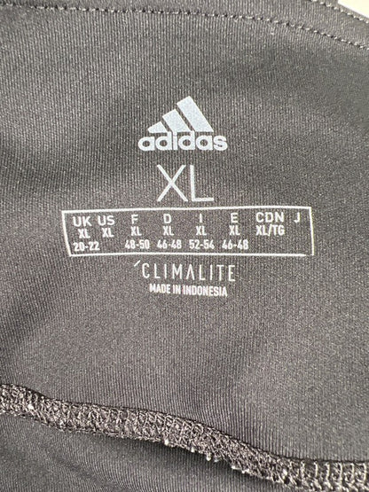 Adidas Women's Black/White Climalite 3 Stripe Full Length Tight Leggings - XL image 3