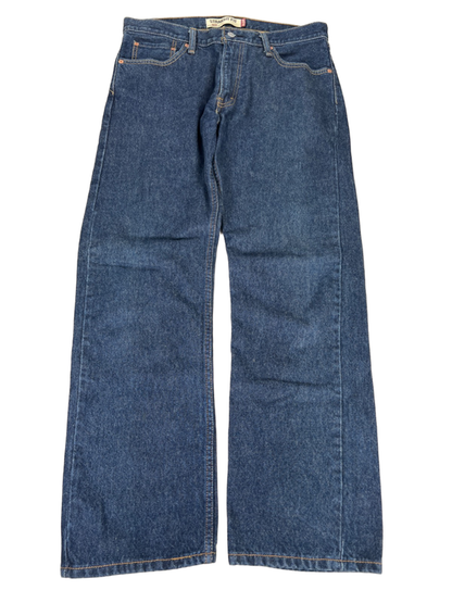 Levi’s Men’s Dark Wash 505 Straight Fit Denim Jeans - 34x32