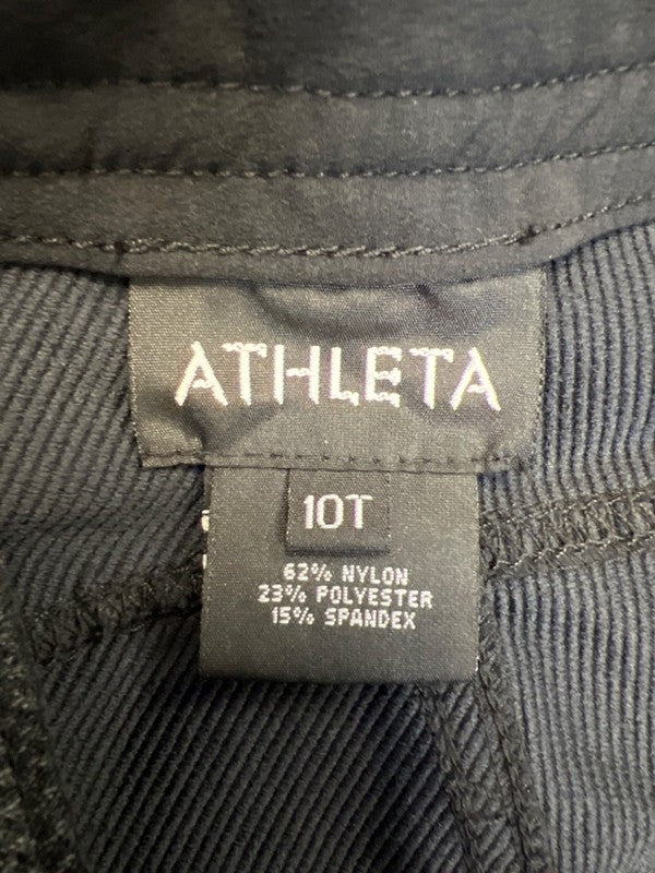 Athleta Women's Black Snap Button Outdoor Performance Pants - 10 Tall image 3