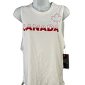 Under Armour Women's White Loose Fit CANADA Muscle Tank Top - XS