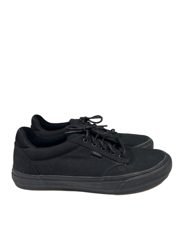 Vans Men's Black Ortholite Atwood Canvas Lace Up Sneakers - 11