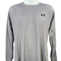 Under Armour Men's Gray Waffle Crew Long Sleeve Shirt - M