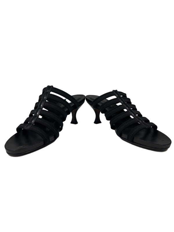 Donald J Pliner Women's Black Strappy Josee Kitten Heel Sandals - 8.5 image 6
