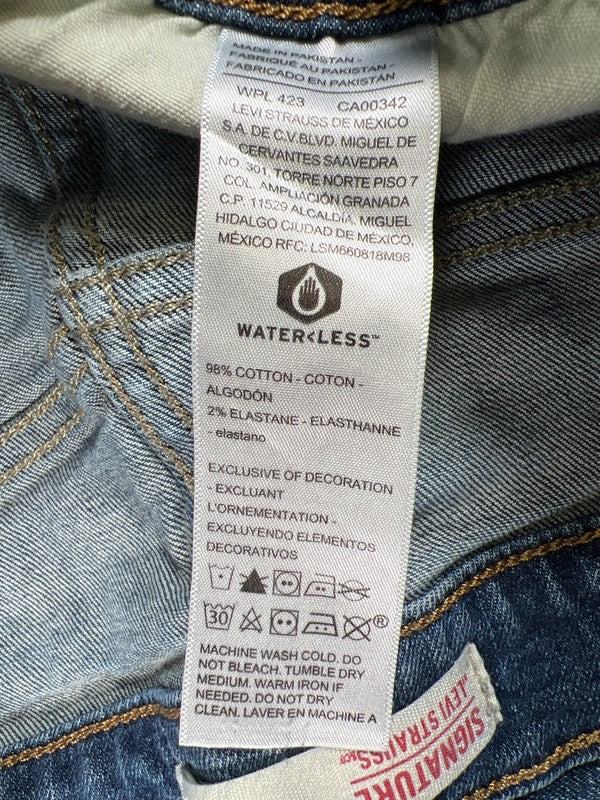 Levi Signature Men's Medium Wash Straight Denim Jeans - 40x32 image 4