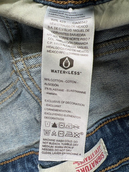 Levi Signature Men's Medium Wash Straight Denim Jeans - 40x32 image 4
