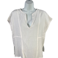 Vince Women's White Cap Sleeve V-Neck Blouse - XS