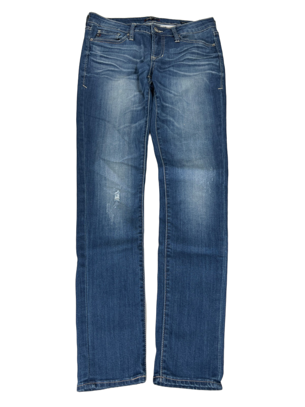 Dear John Women's Medium Wash Distressed Joy Rich Comfort Skinny Jeans - 27