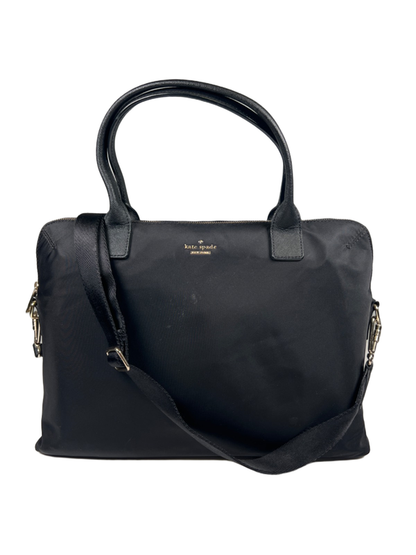 Kate Spade Women's Black Nylon Padded Laptop Briefcase Bag