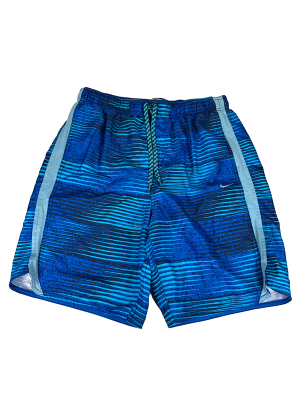 Nike Men's Blue Hydravoid Lined Swim Trunks - M