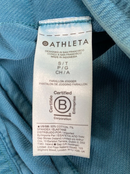 Athleta Women's Blue Farallon Jogger Cotton Blend Sweatpants - S Tall image 4